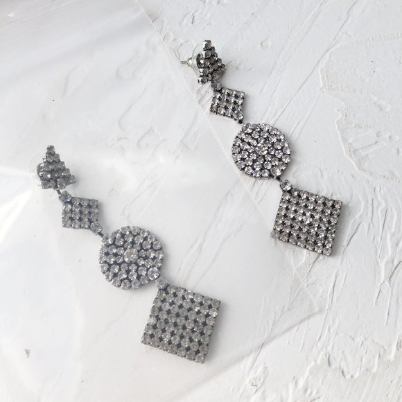 DANNIJO Crystal Fetch Drop Earrings - Picture 5 of 9